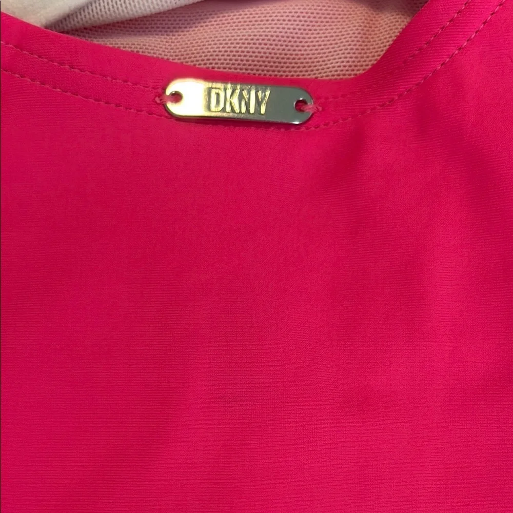 DKNY Vibrant Pink One-Piece Swimsuit - Picture 6 of 13